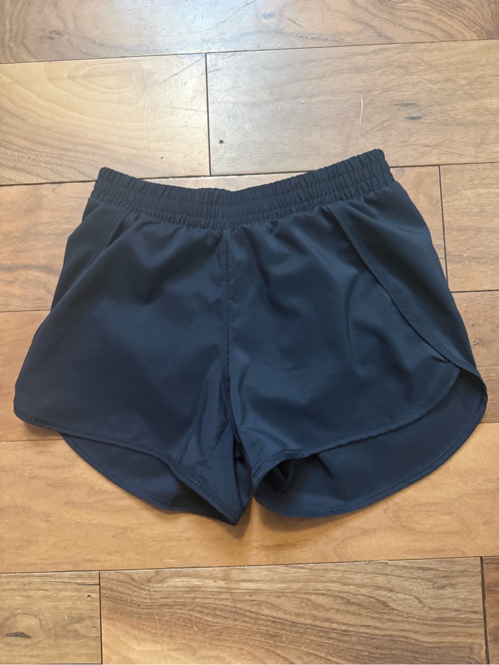 all in motion Black Girls’ Athletic Shorts with Curved Hem